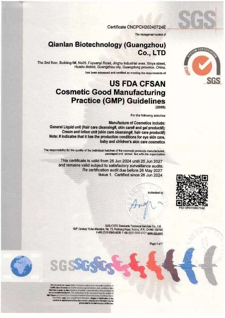 FDA compliant shower gel manufacturer