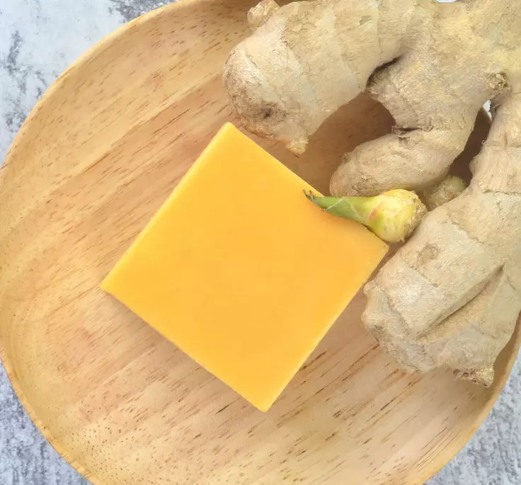 Organic Turmeric Lemon Papaya Facial and Body Cleansing Handmade Soap
