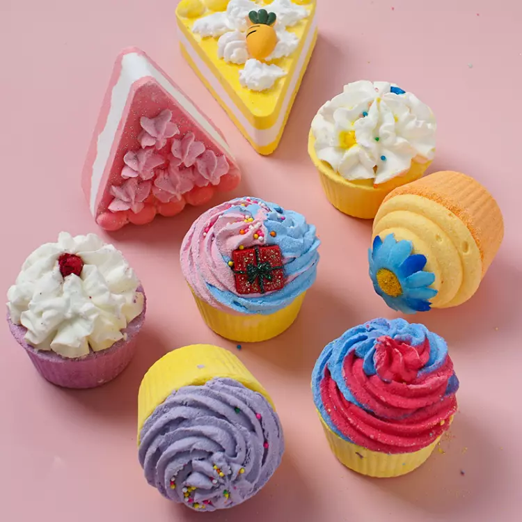 Private Label Cake-Shaped Bubble Bath Salts