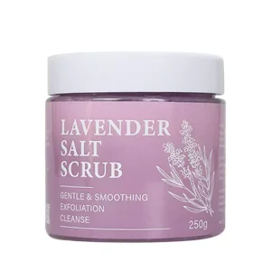 Private Label Lavender Scented Exfoliating Salt Scrub