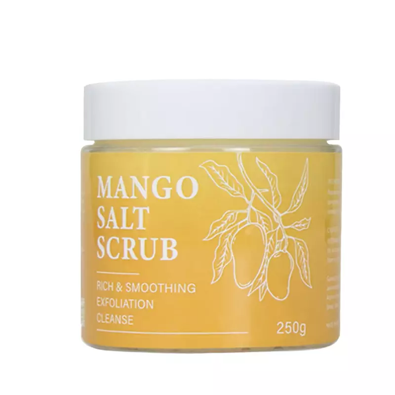 Exfoliante de sal con aroma a mango para marca privada