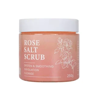 Private Label Rose Scented Exfoliating Salt Scrub