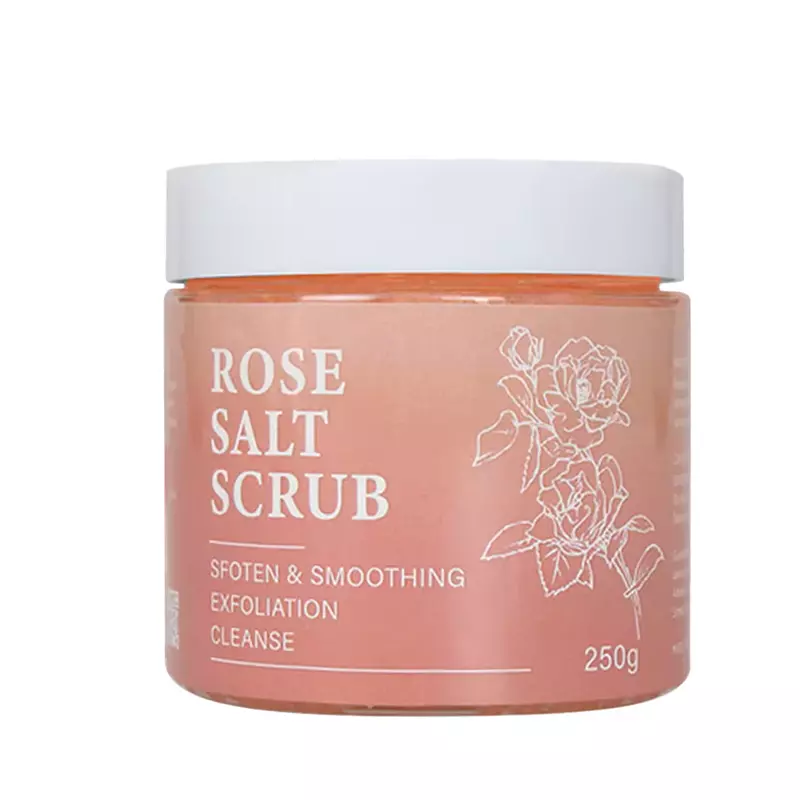 Exfoliante de sal con aroma a rosa para marca privada